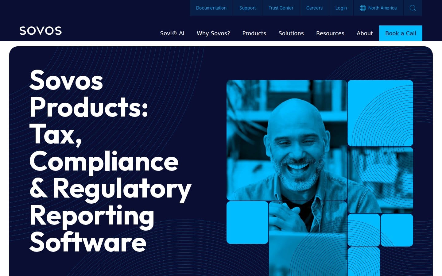 Screenshot of Sovos's pricing page