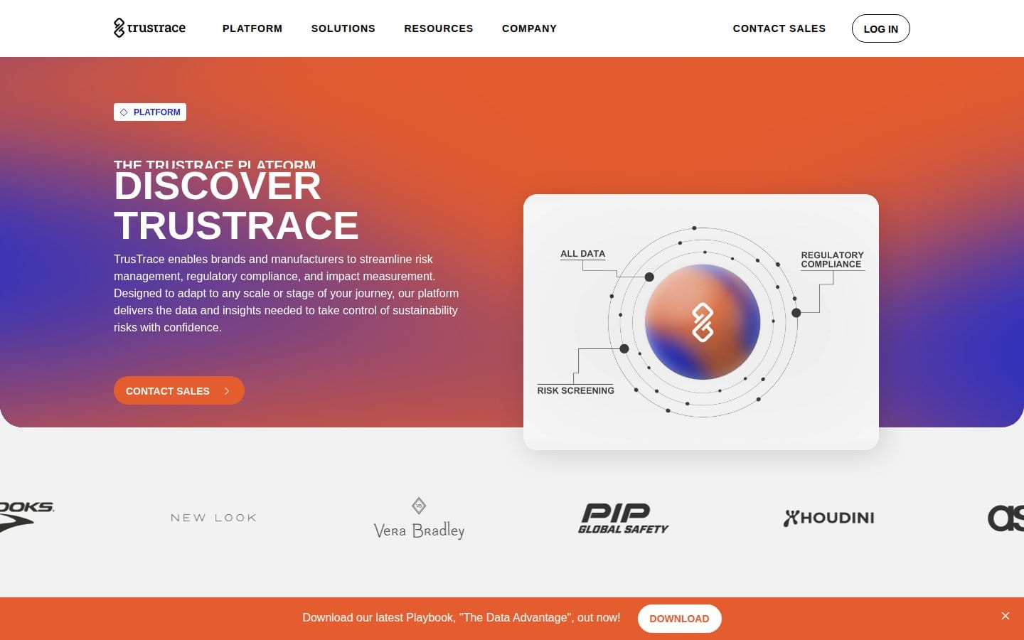 Screenshot of TrusTrace's pricing page