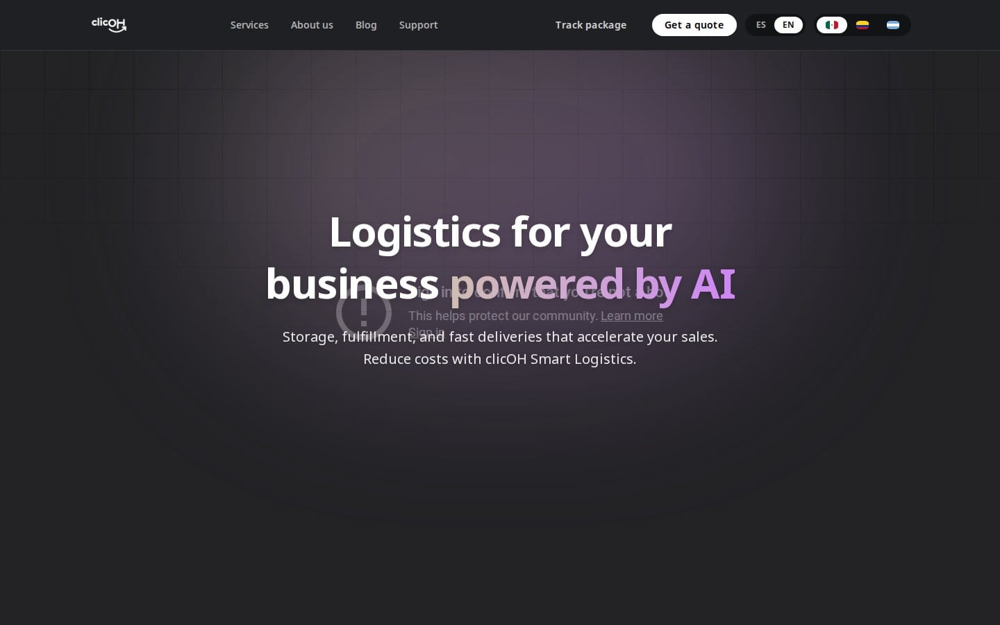 Screenshot of clicOH's pricing page