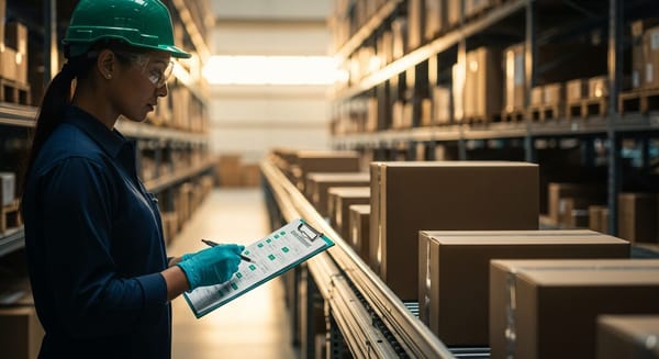 E-commerce business owner reviewing Ecoembes audit compliance requirements and packaging data verification documents